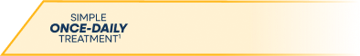 Simple once-daily treatment