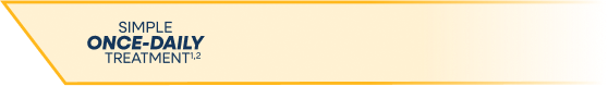 Simple once-daily treatment