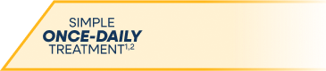 Simple once-daily treatment